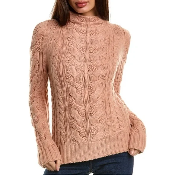 Magaschoni blush 100% cashmere sweater S/P - Picture 1 of 8